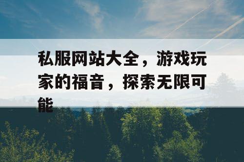 私服网站大全，游戏玩家的福音，探索无限可能