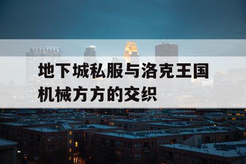 地下城私服与洛克王国机械方方的交织