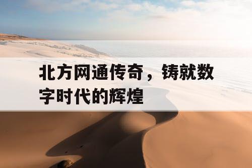 北方网通传奇，铸就数字时代的辉煌