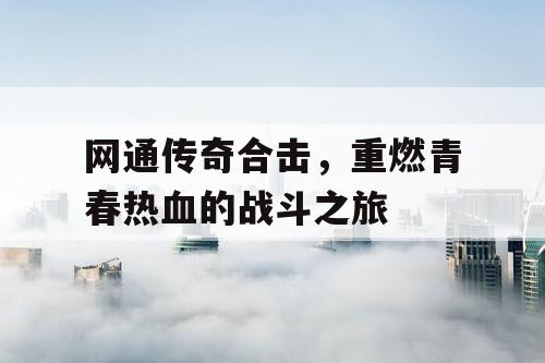 网通传奇合击，重燃青春热血的战斗之旅