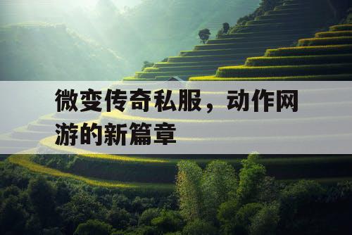微变传奇私服，动作网游的新篇章