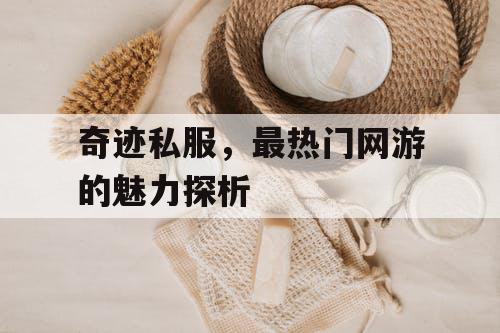 奇迹私服，最热门网游的魅力探析