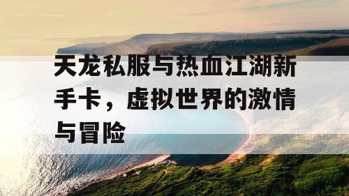 天龙私服与热血江湖新手卡，虚拟世界的激情与冒险