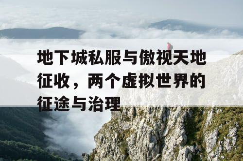 地下城私服与傲视天地征收，两个虚拟世界的征途与治理