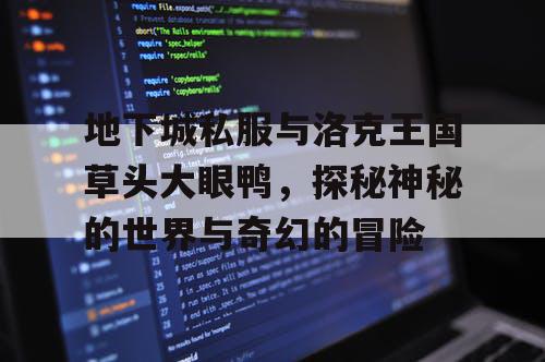 地下城私服与洛克王国草头大眼鸭，探秘神秘的世界与奇幻的冒险