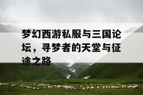 梦幻西游私服与三国论坛，寻梦者的天堂与征途之路