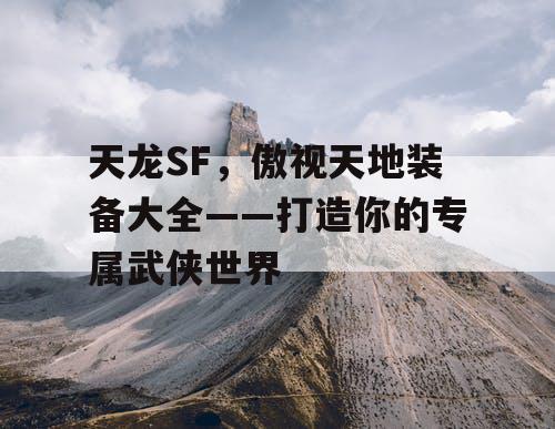 天龙SF，傲视天地装备大全——打造你的专属武侠世界