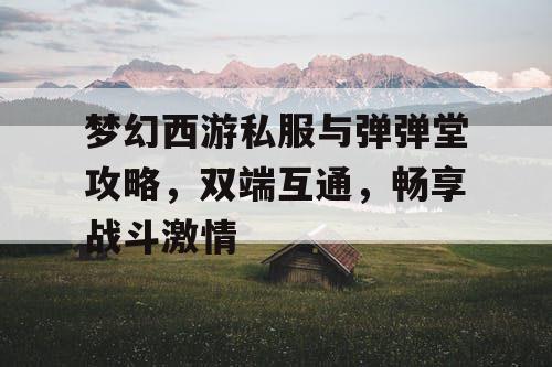 梦幻西游私服与弹弹堂攻略，双端互通，畅享战斗激情