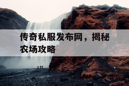 传奇私服发布网，揭秘农场攻略
