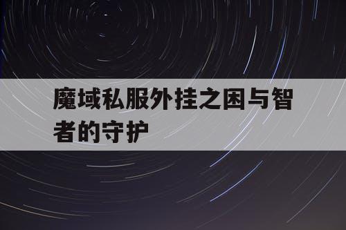 魔域私服外挂之困与智者的守护