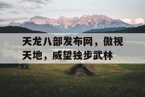 天龙八部发布网，傲视天地，威望独步武林