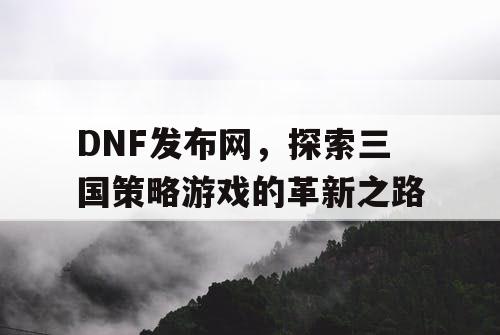 DNF发布网，探索三国策略游戏的革新之路