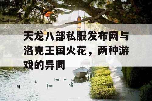 天龙八部私服发布网与洛克王国火花，两种游戏的异同