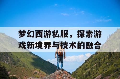 梦幻西游私服，探索游戏新境界与技术的融合
