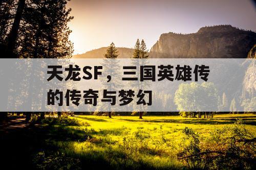 天龙SF，三国英雄传的传奇与梦幻