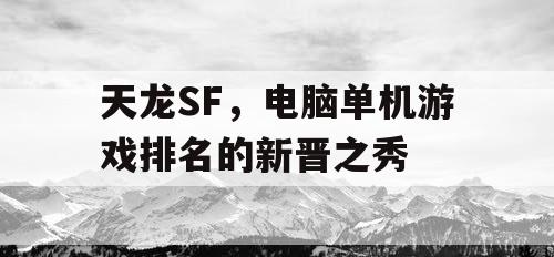 天龙SF，电脑单机游戏排名的新晋之秀