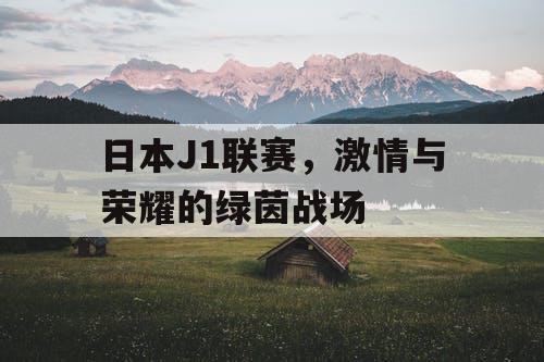 日本J1联赛，激情与荣耀的绿茵战场