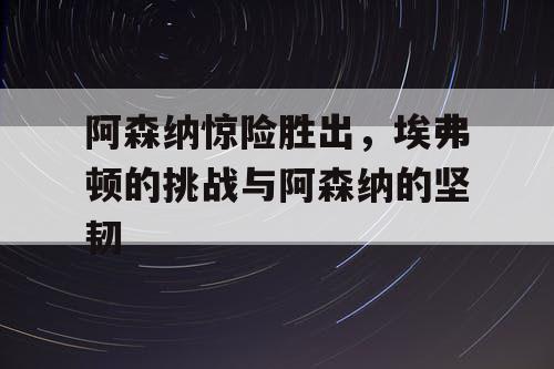 阿森纳惊险胜出，埃弗顿的挑战与阿森纳的坚韧