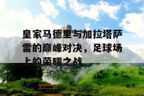 皇家马德里与加拉塔萨雷的巅峰对决，足球场上的荣耀之战