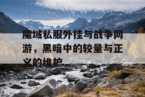 魔域私服外挂与战争网游，黑暗中的较量与正义的维护