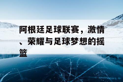 阿根廷足球联赛，激情、荣耀与足球梦想的摇篮