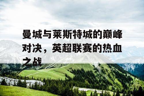 曼城与莱斯特城的巅峰对决,英超联赛的热血之战 曼城与莱斯特城的巅峰对决,英超联赛的热血之战