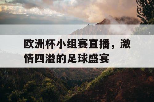 欧洲杯小组赛直播,激情四溢的足球盛宴 欧洲杯小组赛直播,激情四溢的足球盛宴