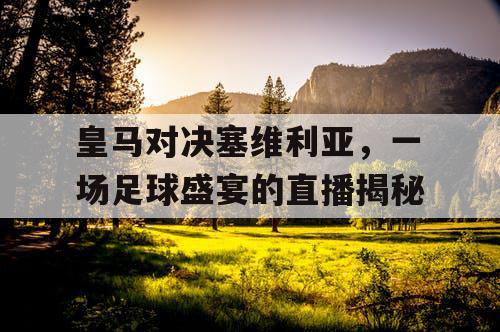 皇马对决塞维利亚，一场足球盛宴的直播揭秘
