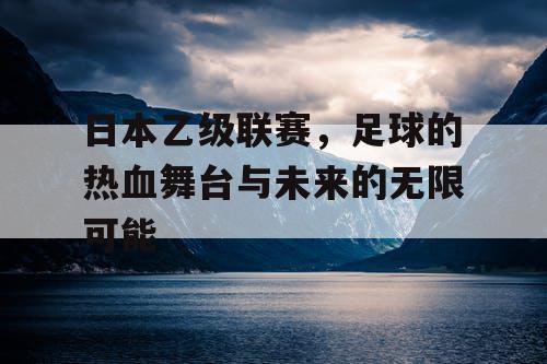 日本乙级联赛，足球的热血舞台与未来的无限可能