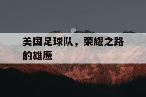 美国足球队，荣耀之路的雄鹰