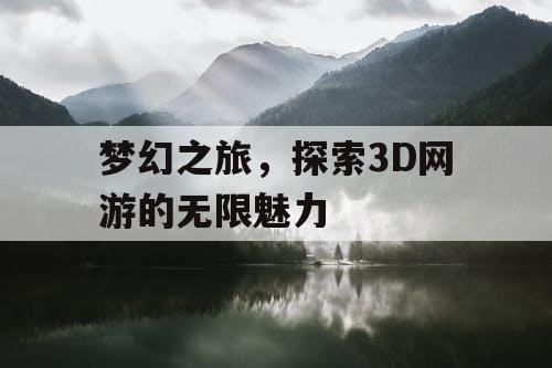 梦幻之旅，探索3D网游的无限魅力