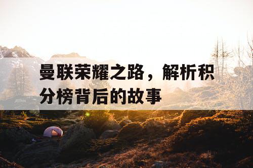 曼联荣耀之路，解析积分榜背后的故事