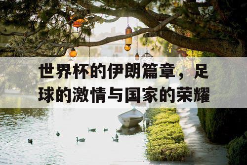 世界杯的伊朗篇章，足球的激情与国家的荣耀