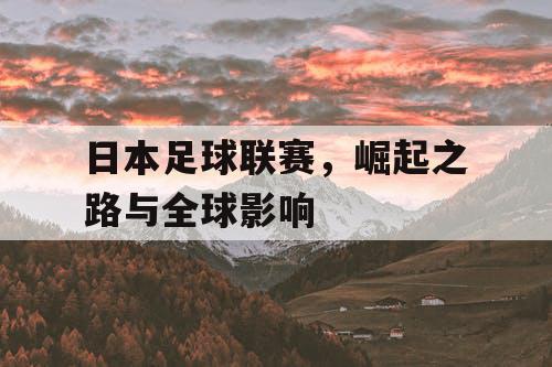 日本足球联赛,崛起之路与全球影响 日本足球联赛,崛起之路与全球影响