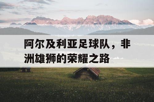 阿尔及利亚足球队，非洲雄狮的荣耀之路