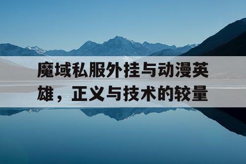 魔域私服外挂与动漫英雄，正义与技术的较量