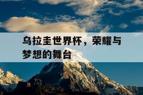 乌拉圭世界杯,荣耀与梦想的舞台 乌拉圭世界杯,荣耀与梦想的舞台