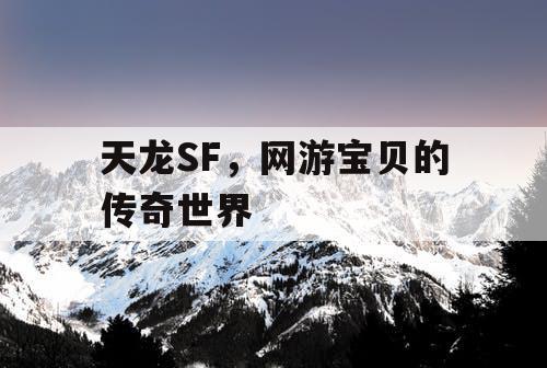 天龙SF，网游宝贝的传奇世界