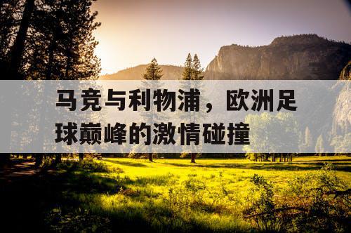 马竞与利物浦，欧洲足球巅峰的激情碰撞