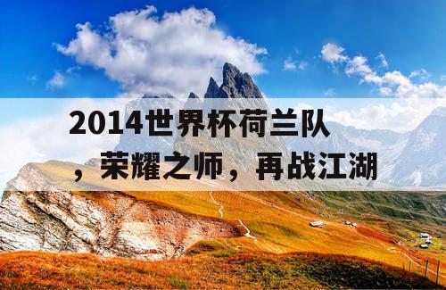 2014世界杯荷兰队，荣耀之师，再战江湖