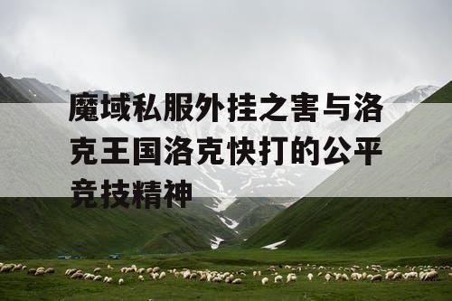 魔域私服外挂之害与洛克王国洛克快打的公平竞技精神