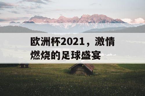 欧洲杯2021,激情燃烧的足球盛宴 欧洲杯2021,激情燃烧的足球盛宴