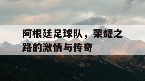 阿根廷足球队,荣耀之路的激情与传奇 阿根廷足球队,荣耀之路的激情与传奇