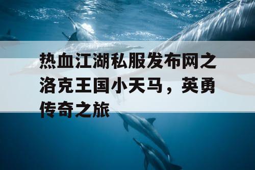 热血江湖私服发布网之洛克王国小天马，英勇传奇之旅