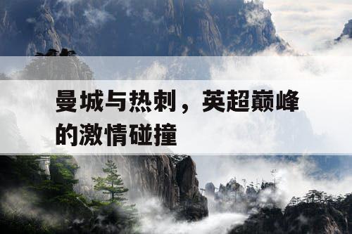 曼城与热刺,英超巅峰的激情碰撞 曼城与热刺,英超巅峰的激情碰撞