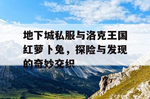 地下城私服与洛克王国红萝卜兔，探险与发现的奇妙交织