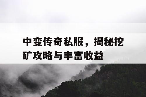 中变传奇私服，揭秘挖矿攻略与丰富收益
