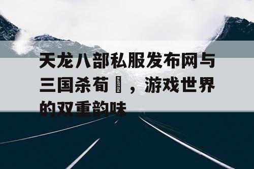 天龙八部私服发布网与三国杀荀彧，游戏世界的双重韵味