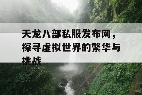 天龙八部私服发布网，探寻虚拟世界的繁华与挑战