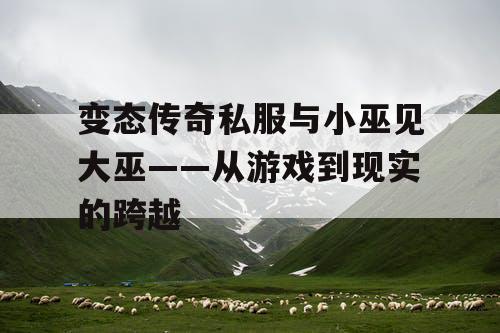 变态传奇私服与小巫见大巫——从游戏到现实的跨越